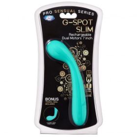 Cloud 9 G-Spot Slim 7 inches Dual Motors Teal Green Vibrator Cloud 9 G-Spot Slim 7 inches Dual Motors Teal Green Vibrator